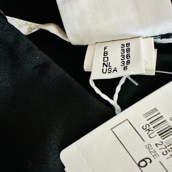 ANGELO TARLAZZI PARIS WOOL TIERED BOW LITTLE BLACK PENCIL SKIRT FRANCE - Picture 6 of 9